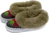 Damen Leder Wolle Winter HüttenSchuhe Lamfell HausSchuhe Produktbild-Vorschau 7