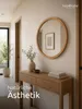 holz4home® Wandspiegel Rund ⌀ 60cm Eichenholzrahmen I Produktbild-Vorschau 5