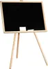 A small blackboard on a wooden easel with chalk and an eraser. Náhľad obrázku produktu