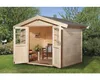 Gartenhaus weka Massivholzhaus 28mm mit Schleppdach und Produktbild-Vorschau 2