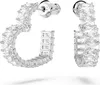 Swarovski Matrix Créoles, Coeur, Petit, Blanc, Rhodié Voir les images du produit 1