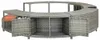 vidaXL Whirlpool surround Grey Poly Rattan Náhled obrázku produktu 6