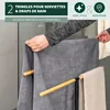 eluno Porte-serviettes sur pied indépendant, 2 barres, Voir les images du produit 3