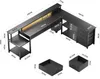 AIORBER L-förmiger Schreibtisch mit LED-Beleuchtung, Produktbild-Vorschau 7