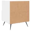 vidaXL Nachttische 2 Stk. Weiß 40x35x47,5 cm Holzwerkstoff Produktbild-Vorschau 10