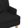 vidaXL Ławka z poduszką czarna 113x64,5x75,5 cm tkanina Podgląd zdjęcia produktu 7
