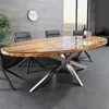 riess-ambiente Esstisch BARRACUDA 220cm braun silber Produktbild-Vorschau 1