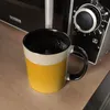 Kaffeebecher Henkel und Innenseite Schwarz mit Bier Motiv Produktbild-Vorschau 5