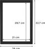 RAWWEST.BIS Holz Bilderrahmen 21x29,7 cm Plexiglas Poster Produktbild-Vorschau 3