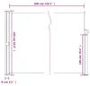 vidaXL Boční výsuvná markýza antracit 160x600 cm Náhled obrázku produktu 8