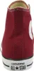 The back view of a maroon Converse Chuck Taylor All Star high-top sneaker. Produktbild-Vorschau