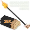 Fiqops 25x baterky, voskové baterky vrátane ochrany rúk, s Náhľad obrázku produktu 10