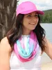styleBREAKER Damen Loop Schal mit buntem Aquarell Produktbild-Vorschau 3