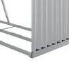 vidaXL Riparo per legna da ardere argento 120x45x210 cm Anteprima dell’immagine prodotto 9