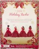The image shows the packaging or promotional material for the 2024 Holiday Barbie doll, featuring four dolls in red dresses. Náhľad obrázku produktu