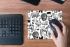 MuchoWow® Mauspad Mousepad Muster - Tiere - Schwarz und Produktbild-Vorschau 5