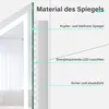 SONNI Miroir de salle de bain avec éclairage LED & Voir les images du produit 6