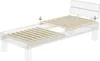 Illustration showing how to place a wooden slatted bed base into a bed frame. Produktbild-Vorschau