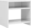 vidaXL Nočný stolík s vysokým leskom biely 40x30x40 cm Náhľad obrázku produktu 2