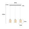 A diagram showing the dimensions of a pendant light fixture. Produktbild-Vorschau
