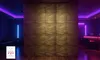 A room with a textured wall and ambient lighting. Produktbild-Vorschau