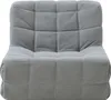 A grey upholstered floor chair with a tufted back and seat, shown against a white background. Náhled obrázku produktu