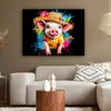 MuchoWow® - Leinwandbilder - Graffiti - Sommer - Schwein - Produktbild-Vorschau 5