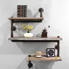 Plovoucí police Dřevěná nástěnná police Vintage Retro DIY Náhled obrázku produktu 1