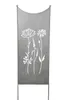 Stele Metall grau Sichtschutz "Wildblume" Windschutz Produktbild-Vorschau 1