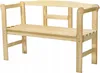 Dřevěná lavička KADAX s opěradlem 119 cm na terasu a Náhled obrázku produktu 10