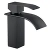 Wasserfall Waschtischarmatur, 304 Edelstahl Schwarz, Produktbild-Vorschau 2