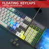 HXSJ Gaming RGB Tastatur und Maus Set mit Mäusepad, 96 Produktbild-Vorschau 7
