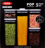 A product shot of a set of OXO POP containers filled with various food items. Anteprima dell’immagine prodotto