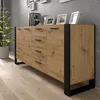 Commode Nuka K 197 cm Sideboard Highboard Armoire Artisan Voir les images du produit 3