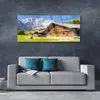 Glasbilder 125x50 Wandbild Druck auf Glas Haus Gebirge Produktbild-Vorschau 3