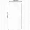 A diagram showing the dimensions of a screen protector. Produktbild-Vorschau