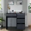 Coiffeuse Vicco Sherry Anthracite 90cm avec miroir LED, Voir les images du produit 5