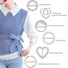 12 Stück T-Shirt Clip, Clips für Kleidung, Broschen Schal Produktbild-Vorschau 2