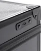A close-up view of a black cosmetic case with a USB-C port and two small circular indentations. Produktbild-Vorschau