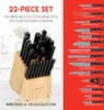 blok na noże alpina 22 elementy - zestaw noży z blokiem - Podgląd zdjęcia produktu 3