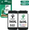 Two printer ink cartridges and their packaging are displayed against a white background. Produktbild-Vorschau