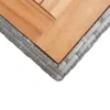 vidaXL Gartentisch Anthrazit und Braun 123x60x74 cm Produktbild-Vorschau 4