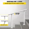 VEVOR Schodové zábradlie 3 nohy vonkajšie zábradlie z Náhľad obrázku produktu 3
