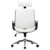 vidaXL Chaise de bureau pivotante avec appui-tête Blanc Voir les images du produit 1