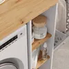 Waschmaschinenschrank Vicco Viktor Weiß/Artisan-Eiche 93.6 Produktbild-Vorschau 4