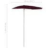 The Living Store Poloviční slunečník s tyčí 180x90 cm Náhled obrázku produktu 8