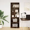 vidaXL Libreria in rovere fumé 60x24x176 cm materiale a Anteprima dell’immagine prodotto 3
