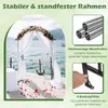 Rosenbogen aus Metall, Torbogen mit Dachspalier für Produktbild-Vorschau 3