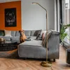 Moderne Stehleuchte Bronze inkl  LED Eva Produktbild-Vorschau 9