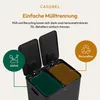 CASABEL Doppel-Küchenmülleimer 2x15L aus Edelstahl, Produktbild-Vorschau 4